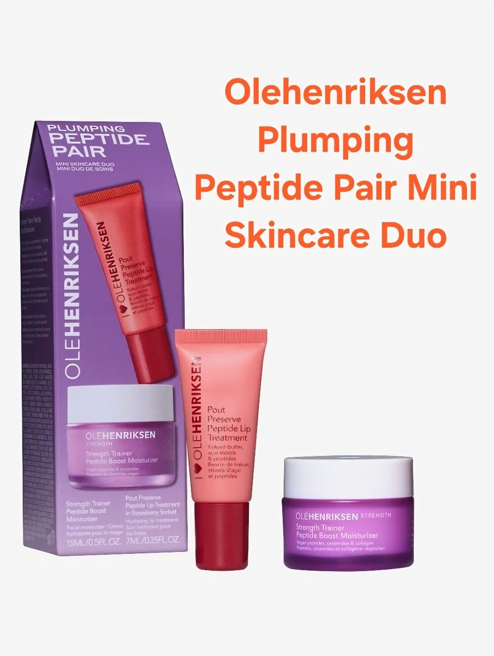 Olehenriksen Plumping Peptide Pair Mini Skincare Duo. BNIB๐ฅNEW๐ฅ
